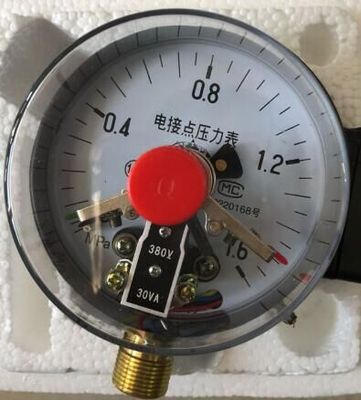 上海亭山仪表厂电接点0-1.6MPa Y150 螺纹M20*1.5 径向压力表