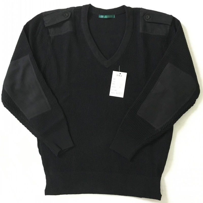 Authentic Wool Sweater, Black Sweater, Ocean Jiachia V-Neck Sweetheart Collar Pure Wool Pullover Sweater Authentic Wool Sweater, Black Sweater, Ocean Jiachia V-Neck Sweetheart Collar Pure Wool Pullover Sweater