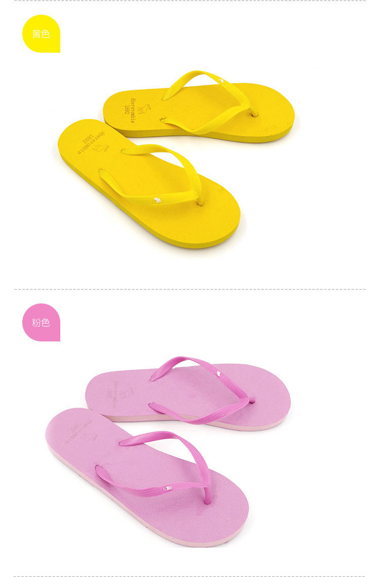 Dép mùa hè thoáng khí bãi biển đen trai flip-flops triều nam giới và phụ nữ phẳng thời trang sinh viên vài dép mặc