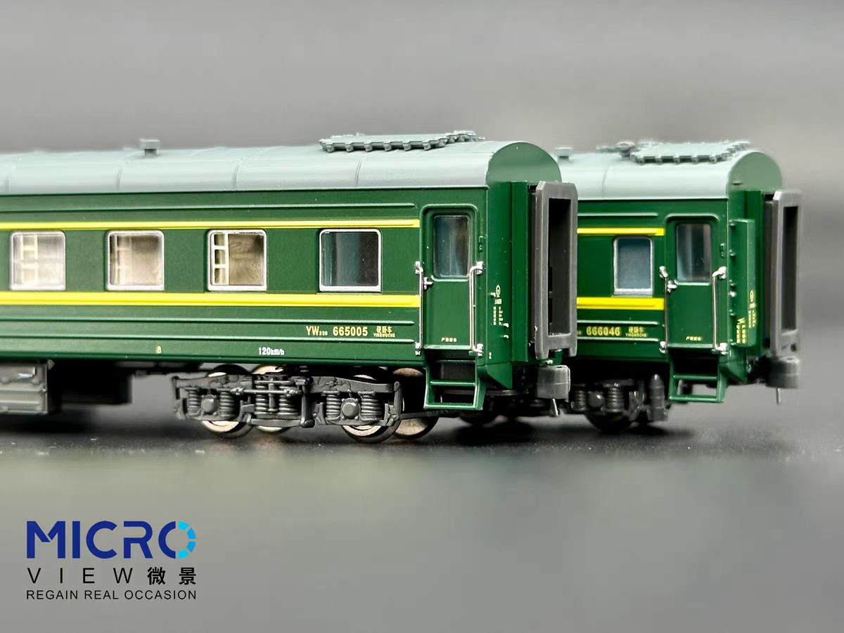 微景MicroView 1:160比例火车模型YW22B型客车：带你领略中国铁路的魅力