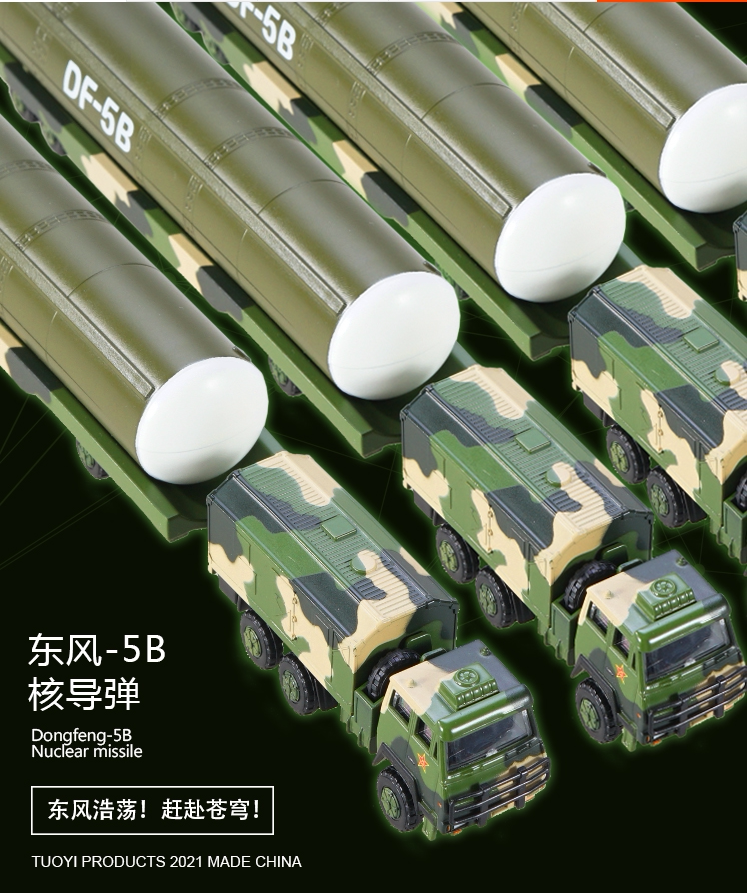Modèle Dongfeng 26 Échelle 1/100 - Véhicule Nucléaire Missile Alliage Collection Militaire Parade