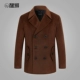 Giải phóng mã bị hỏng Phiên bản tiếng Hàn của áo khoác len cashmere mỏng dành cho nam kinh doanh áo khoác đôi nam áo khoác nam cao cấp nhập khẩu