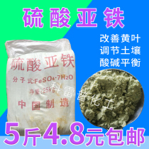 Green ferrous sulfate Flowers Fertilizer Anti Yellow Leaf Soil Improvement Plant Potted Generic Ferrous Sulfate Flower Fertilizer