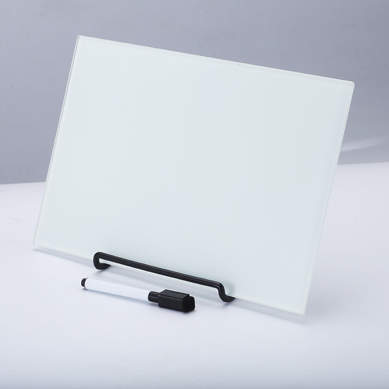 Desktop Glass Small Whiteboard Bracket Magnetic Glass Whiteboard Glass Whiteboard Strong Glass White Board Pen Holder