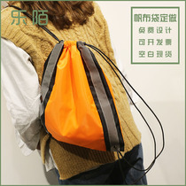 Anti-splash water Oxford bunches pockets customised to make rope bags Double shoulder bag bags eco-friendly bag shopping bags Inprint LOGO