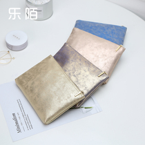 PU Cortical Makeup Bag Trumpet Portable Korea Brief Wash Toiletry Bag Cute Cosmetic Collection Bag Custom Set