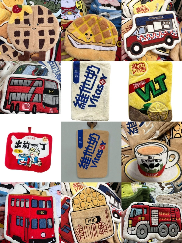 [Limited Time Offer] Creative Hand Towels for Home, Kitchen, and Bathroom Use Around Hong Kong, Hanging Type, Absorbent and Lint-Free