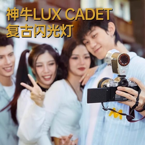 godox Godox LuxCadet 레트로 플래시 카메라 SLR 미러리스 사진 Canon Sony Fuji Leica Nikon 야외 촬영 외부 핫슈 라이트 외부 휴대용 소형 카메라 탑 플래시 레트로 4