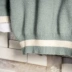 Hoa hồng trắng đường / 18 mùa thu và mùa đông mỏng cổ áo len cổ tròn phiên bản Hàn Quốc giản dị của xu hướng các cặp đôi nhấn đường viền màu cardigan nữ Cặp đôi áo len