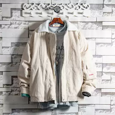 Sugar rose special corduroy lapel shop cotton jacket jacket men's winter Korean version of the trend quilted jacket