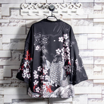 Sugar rose 21S koi plum summer vintage sun protection suit dojo mens national style kimono coat kimono