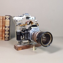 Nostalgic antique old mechanical camera real machine disassembly and assembly deconstructed industrial style photography props window table decorations
