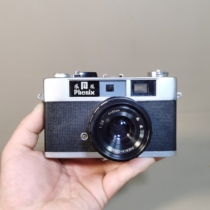 Nostalgic domestic old object Phoenix 205 rangefinder 135 film camera collection with leather case photography ornaments