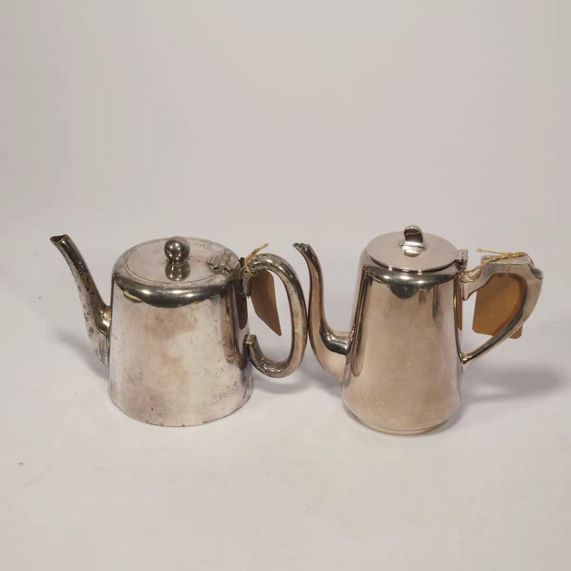 British Antique Sheffield W&H Old Silver-Plated Teapot Coffee Pot Restaurant Hotel Club Decoration Display Piece British Antique Sheffield W&H Old Silver-Plated Teapot Coffee Pot Restaurant Hotel Club Decoration Display Piece