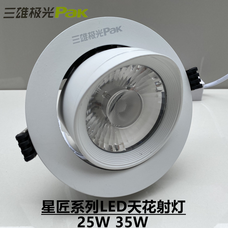 Sanxiong Aurora Starcraft led ceiling projection lamp 35W25W embedded spotlight cob eagle eye lamp elephant trunk lamp 25w35w
