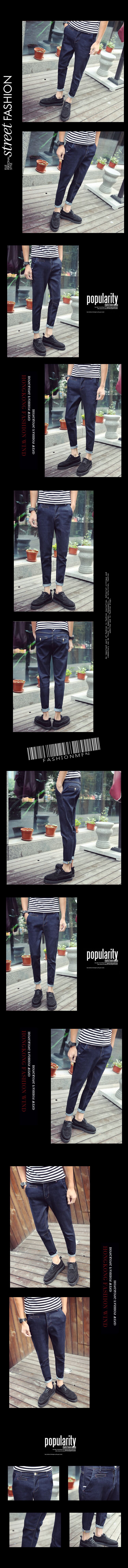 Jeans pour adolescent pieds Slim pour Quatre saisons - Ref 1465111 Image 7