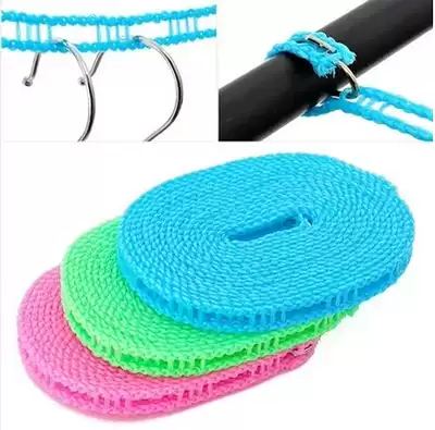 Travel non-slip clothesline Coverline Coat rope hanging clothes rope portable windproof hotel Indoor