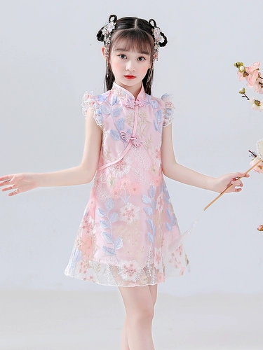 Ханьфу, летнее платье, юбка, летняя одежда, летний наряд маленькой принцессы, ципао