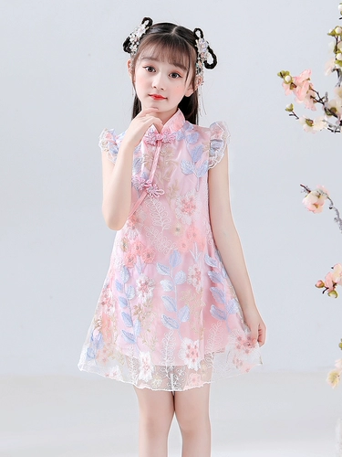 Ханьфу, летнее платье, юбка, летняя одежда, летний наряд маленькой принцессы, ципао