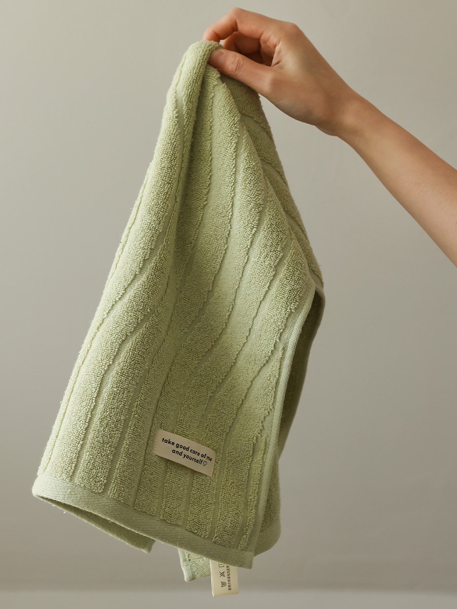 Face-style Curve Wash Face Home Towel Pure Cotton Thickened water suction not dropping hair bath towels for men and women All cotton face towels