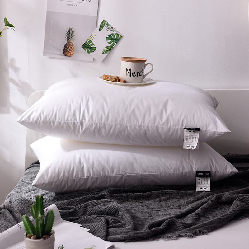High Rebound No Deformation Hotel Pillow Soft Pillow Core Pure Cotton Pillow Core Adult Fiber Down Pillow Pair Pat 2