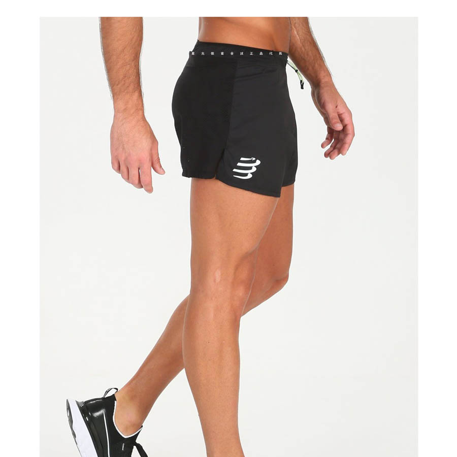 compresport 30% shorts new professional running marathon triangle inner lining ultra light race speed black