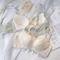 Japanese underwear womens big breasts show small ultra-thin section without steel ring to collect auxiliary breasts gather thin cup seamless bra summer