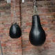 Microfiber Leather Spherical Punching Bag, Professional Boxing Pear-Shaped Punching Bag, Water Drop-Shaped Round Martial Arts Gym Hanging Solid Home-Use Punching Bag