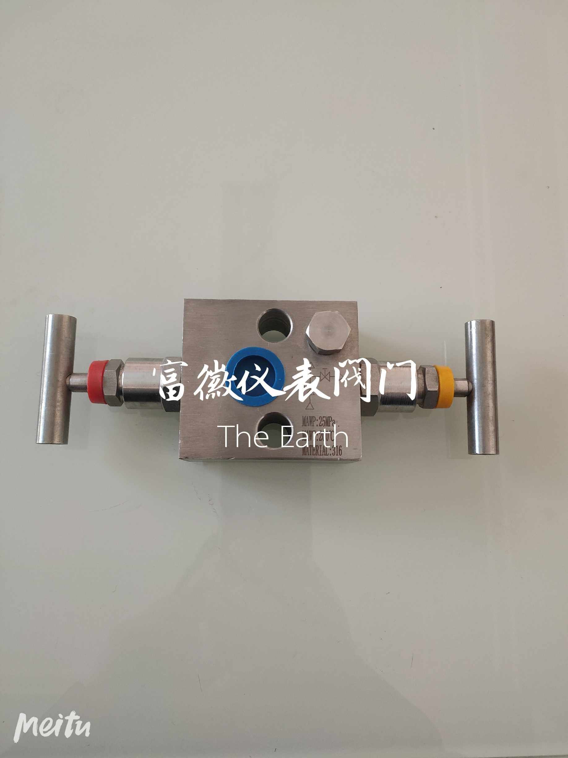 Stainless steel meter valve all-in-one two-valve set EF-1 needle type valve NPT1 2 valve switch