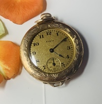 @122 Second-hand Swiss Elgin Ladies Pocket Watch Antique Three Months Warranty Replacement Rental