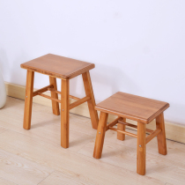 Small bench square stool round stool with back chair small bamboo stool short stool children dining chair home living room tea table A2131Z