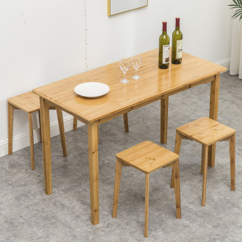 Dining Table Solid Wood Quadrilateral Table Home Small Family Dining Table Square Nanzhu Square Table Children Brief Children Study Table