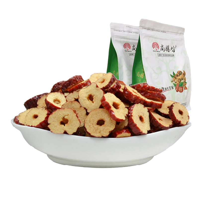 Shangshanfang Xinjiang red jujube slices 1000g crispy bubble tea sweet seedless 250g*4 packs