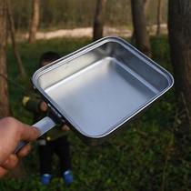 Outdoor camping and picnic equipment supplies pots portable pot set camping pot outdoor picnic cooker single pot lunch box