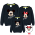 Phụ huynh-trẻ em mặc mùa đông 2017 mới trang trí nhà hoạt hình Áo len Mickey mùa thu và áo khoác mùa đông phiên bản Hàn Quốc cộng với áo len nhung thủy triều áo trẻ em Trang phục dành cho cha mẹ và con