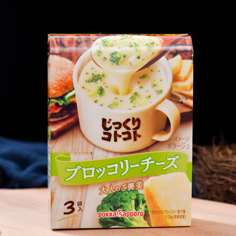 Japan imports Pokka sapporo Hokkaido Cheese Broccoli Cream Chicken Fan-style Thick Soup Ready-to-eat Soup
