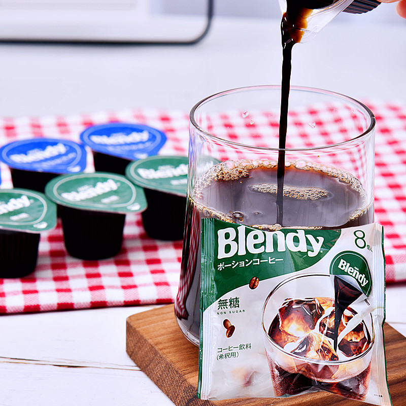 Japan's original imported brewed beverage AGF blendy concentrated liquid sucrose-free iced coffee slightly sweet coffee flavor 8