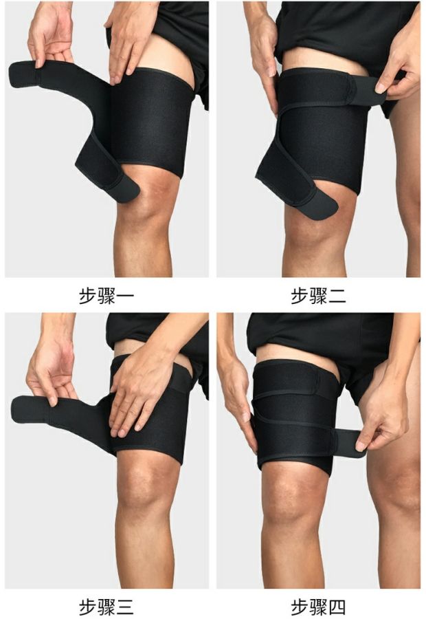 Thể thao đầu gối đệm bảo vệ nam đùi đùi xà cạp bảo vệ đầu gối bóng rổ nữ bóng đá leo cầu lông ấm nén thể dục - Dụng cụ thể thao bang dau goi