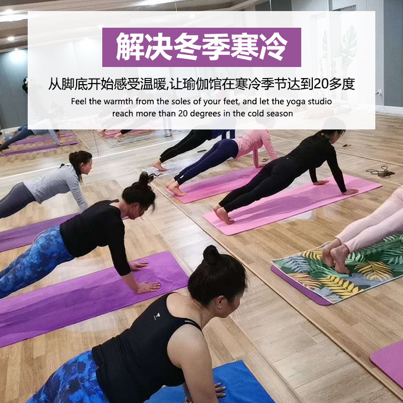 Heating Yoga Mat, Floor Heating, Korean Graphene Carbon Crystal Yoga Studio Floor Mat, Home Living Room Mobile Heating Floor Heating Mat
