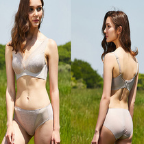 Export Korean single VALERY almond color indentation mid-thin sexy female underwear summer girls high waist underwear