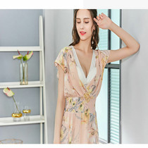 White hollow non-Quana Tai ANETA steelfree ring uncomfortable wide edge V-type bra set lace underwear