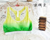 Strap with a bright double sided wear sporty underwear SML stability gradient yoga running cycling bras