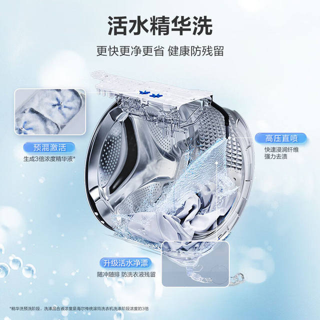 Haier/Haier Xqg100-Bleg75Dwu1 Yunxi 4.0Pro Household Ultra-Thin Direct-Drive Drum Washing Machine