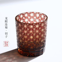 Artisanal Chesko Dragon Eye with Chrysanthemum Whisky Glasses of Glass Of Nitty Gritty Gritty Glass of Glass Wine glass