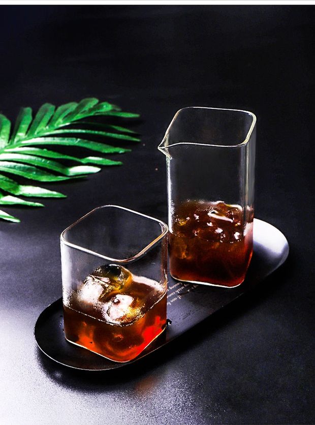 Ins net đá đỏ Mỹ cốc cà phê đơn giản vuông vuông cốc cà phê chia sẻ tách cà phê - Tách bình đun nước giữ nhiệt