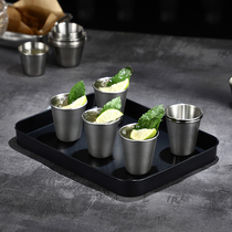 Mini Stainless Steel Cocktail Glass Small Wine Glass Mouthwatering Glass White Wine Goblet portable and fall test Drinking mug cup