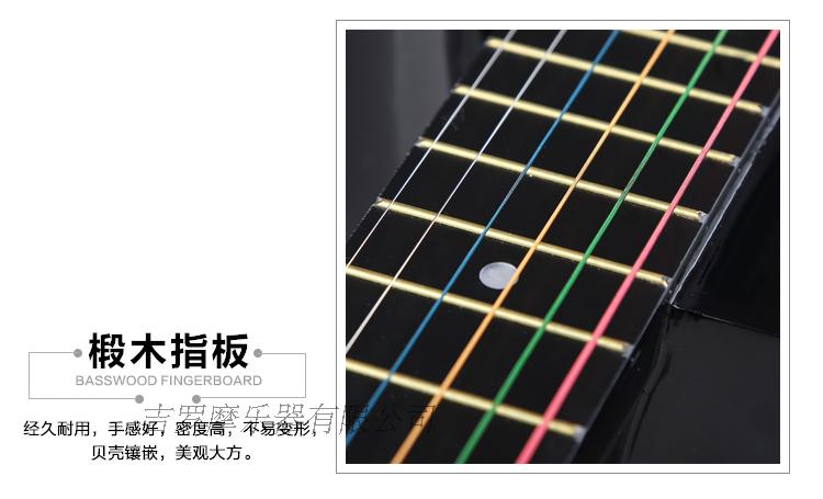 Chính hãng 38 inch guitar acoustic guitar acoustic người mới bắt đầu nhập học thực hành guitar nhạc cụ đầy đủ các phụ kiện - Nhạc cụ phương Tây giutar