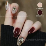 Маленькое серебряное смешанное прозрачное бриллиантовое украшение для ногтей для маникюра для ногтей, плоское основание, цвета шампанского