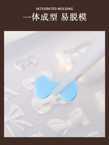 Трехмерная силиконовая форма для ногтей, милое мультяшное украшение для ногтей, 3D