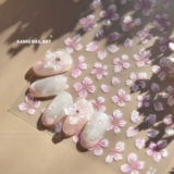 Наклейка для маникюра со стразами, трехмерные клейкие наклейки для ногтей для ногтей, новая коллекция, в цветочек, 3D